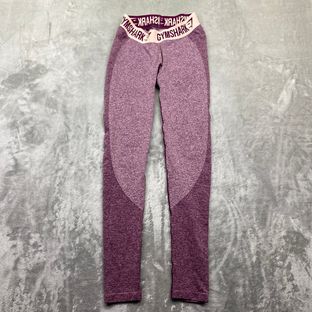 Gymshark Flex High Waisted Seamless Leggings Purple Pink‎ Marl Womens Small